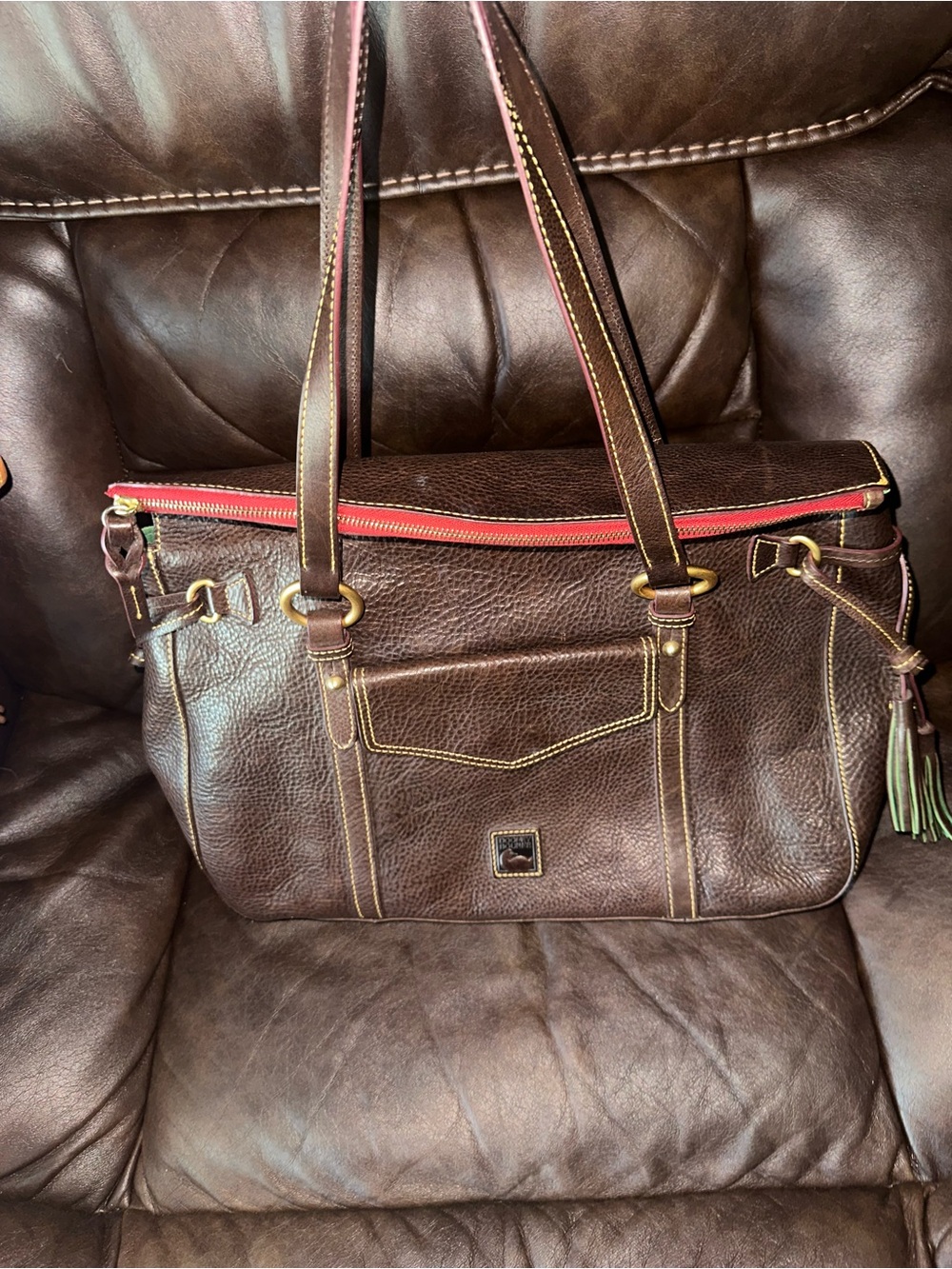 Dooney and Bourke the smith florentine satchel brown tmorro